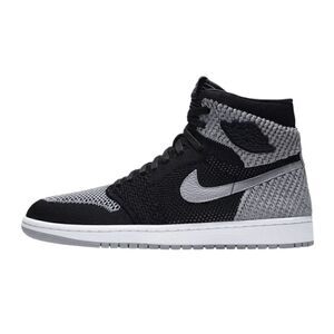 Rare EUC 2018 Youth Air Jordan 1 Retro High OG Flyknit GS Shadow Sneakers 6.5